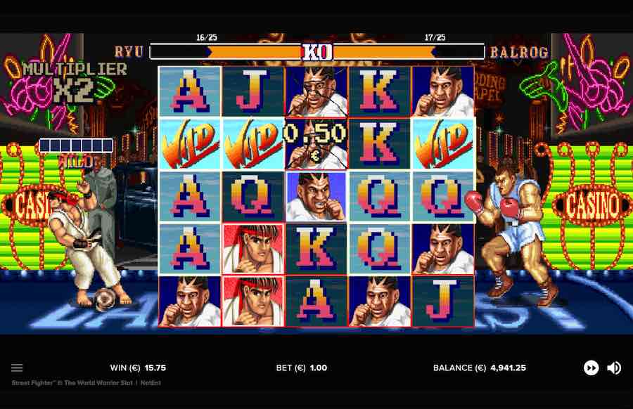 Street Fighter 2 Slot Free Spins Feature 