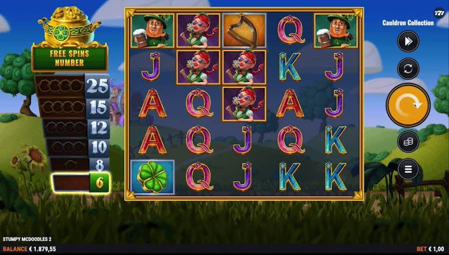 Enjoy A Leprechaun Theme When Spinning The Reels On Foxium's Stumpy Mcdoodles 2 Slot Game