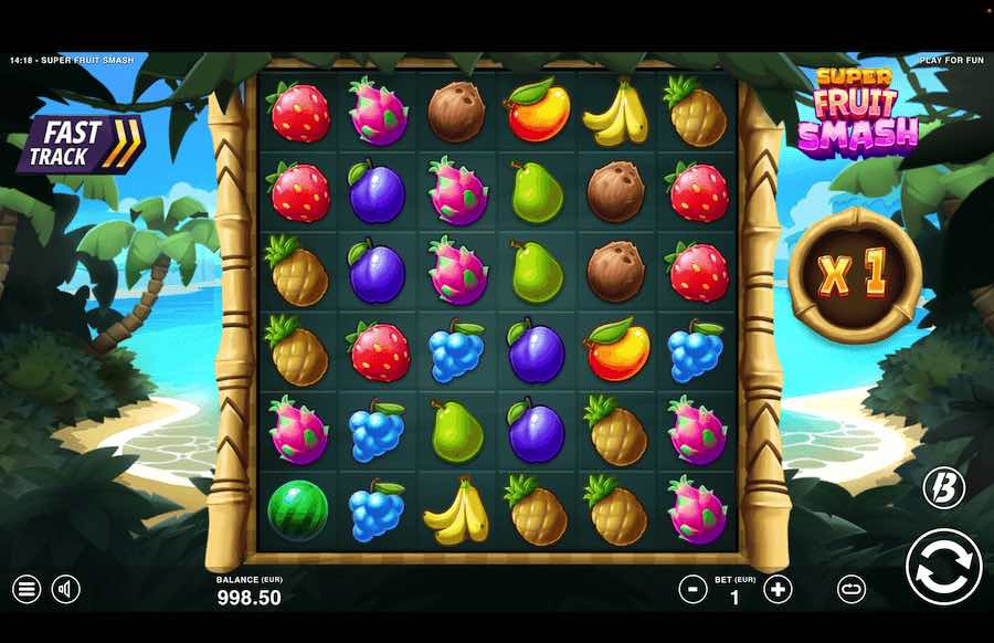 Win Up To 12,000x Your Bet In The Super Fruit Smash Online Slot From Game Provider Slotmill