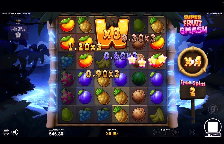 Super Fruit Smash Slot Free Spins Feature