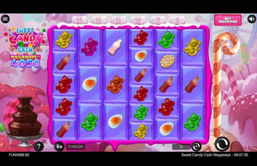 Sweet Candy Cash Megaways Slot Base Game