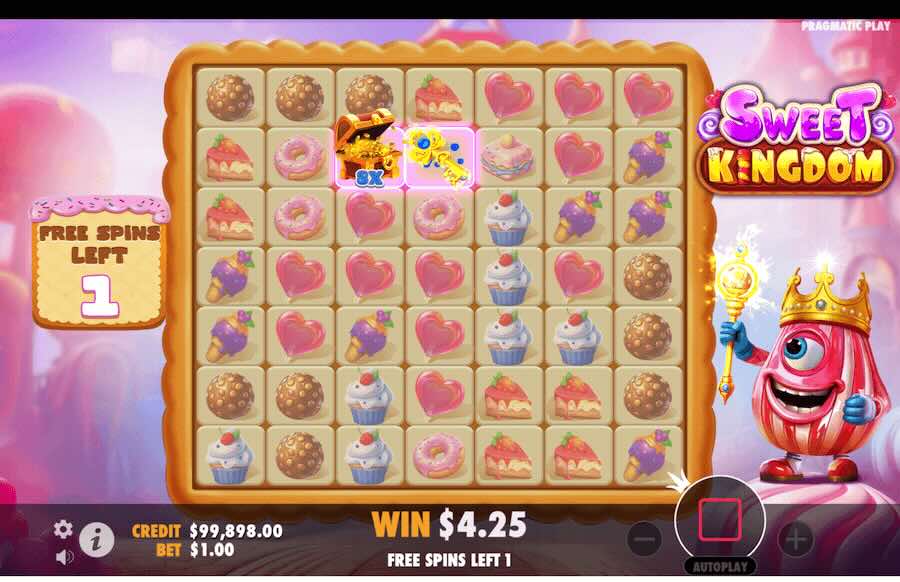 Sweet Kingdom Slot Free Spins Feature 