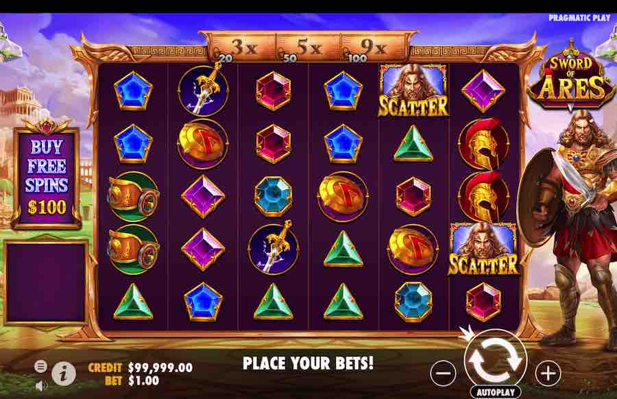 Win Up To 10,000x Your Bet In The Sword Of Ares Online Slot From Provider Pragmatic Play