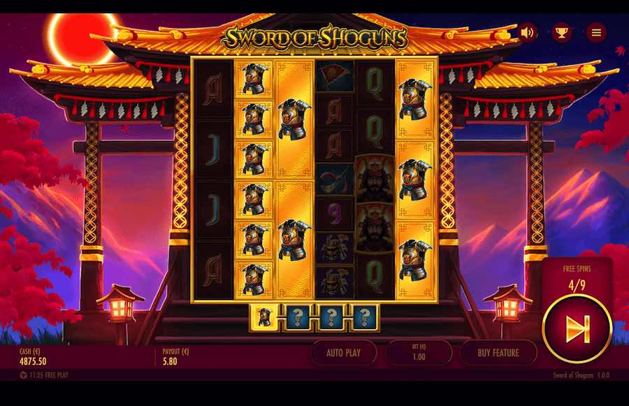 Sword Of Shoguns Slot Free Spins Feature