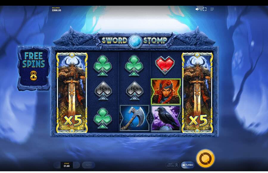 Sword Stomp Slot Free Spins Feature 