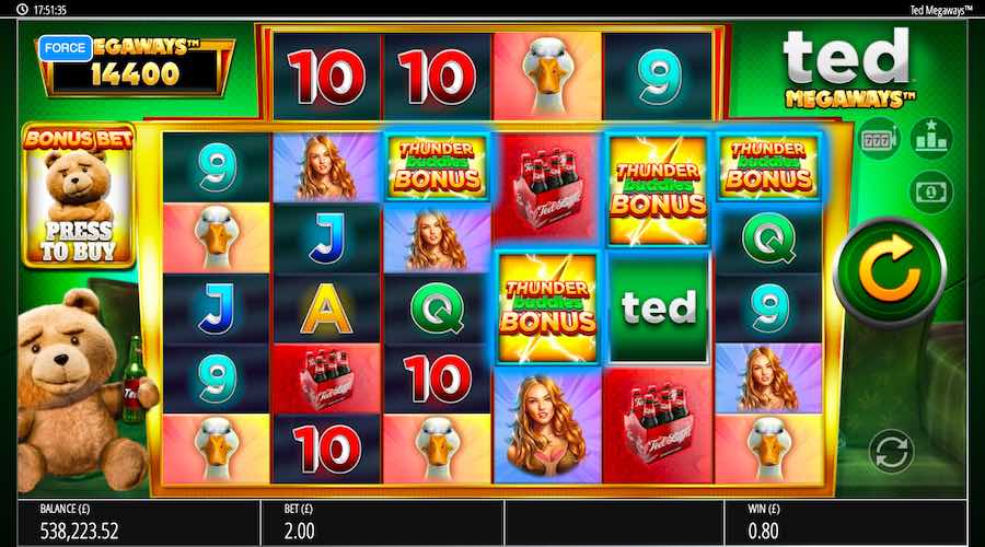 4 Or More Scatter Symbols Will Trigger The Free Spin Bonus On Ted Megaways™