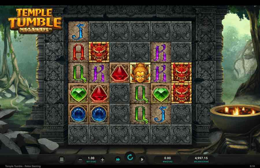 Temple Tumble Megaways Slot Base Game