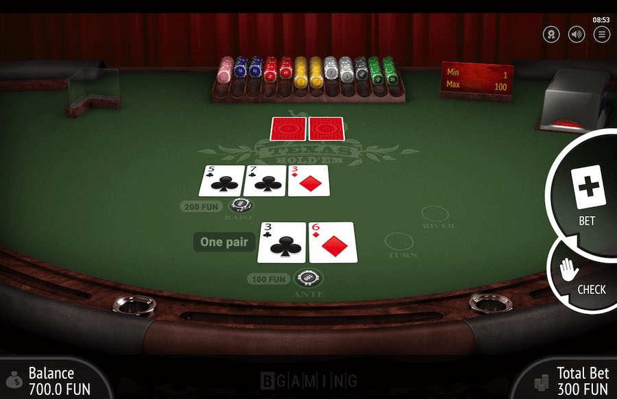 Texas Hold'em Gameplay