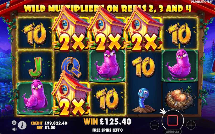 A Random Number Of Free Spins Will Be Awarded When The Bonus Feature Is Triggered On The Bird House Slot