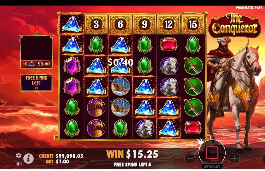 The Conqueror Slot Free Spins Feature