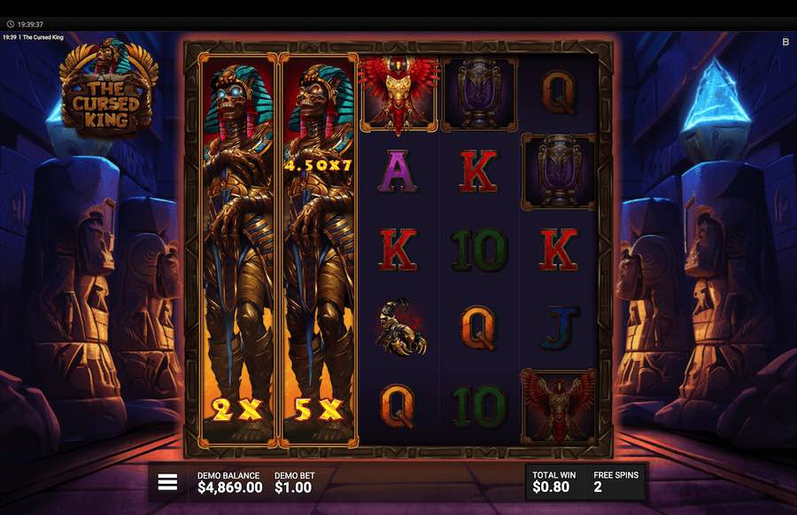 The Cursed King Slot Free Spins Feature 