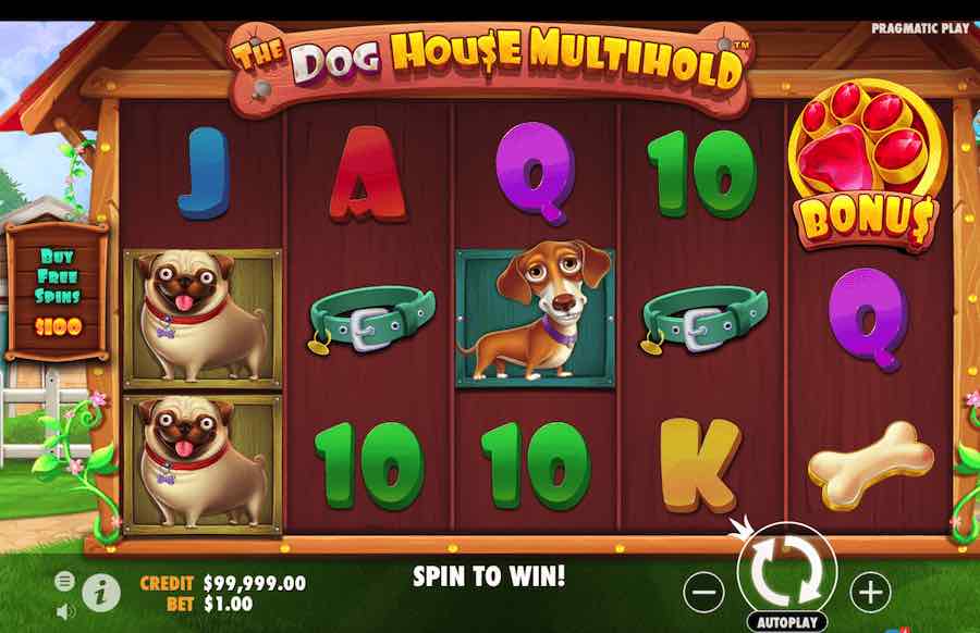 The Dog House Multihold Slot Base Game