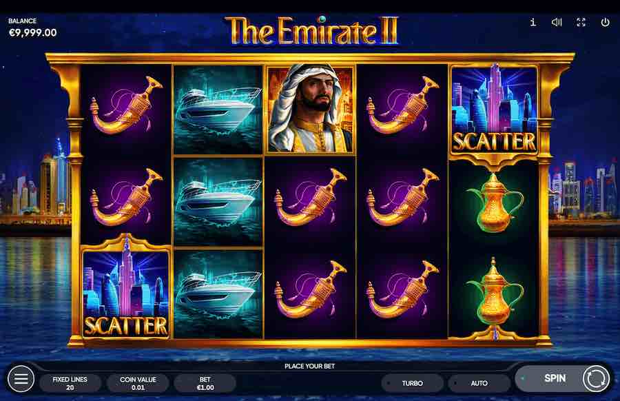 You Can Win Up To 1,000x Your Bet In The Emirates 2 Online Slot From Game Provider Endorphina