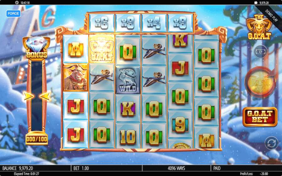 Play With 5 Reels, 4,096 Paylines, And Win Up To 50,000x Bet On Blueprint Gaming's The G.o.a.t Slot