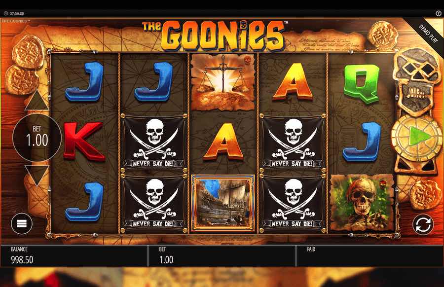 The Goonies Slot Base Game