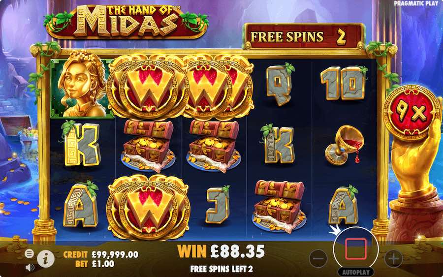 The Hand Of Midas Slot Free Spins Feature