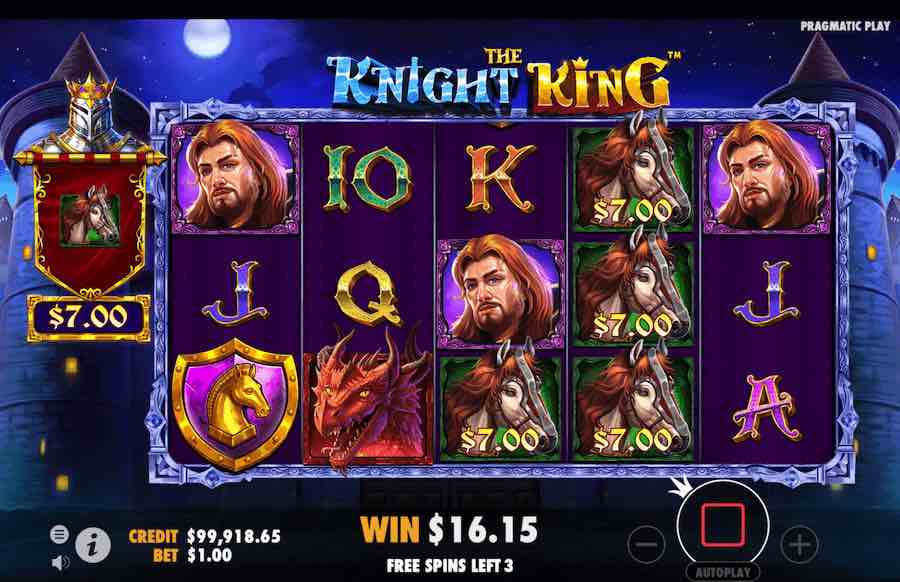 The Knight King Slot Free Spins Feature 