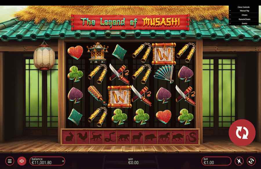 The Legend Of Musashi Slot Base Game