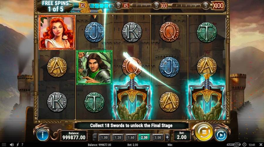 The Sword And The Grail Slot Free Spins Feature