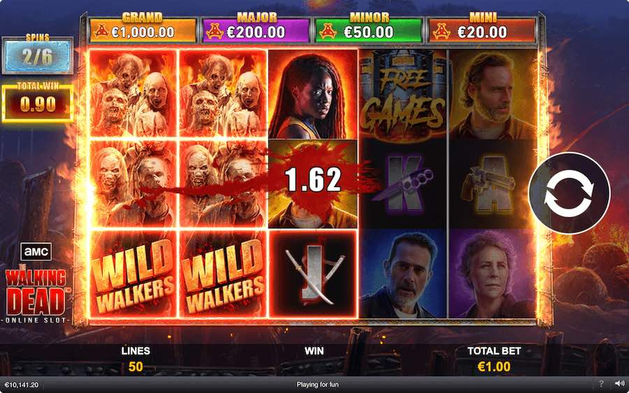 Play With 5 Free Spin Features In The Walking Dead Slot