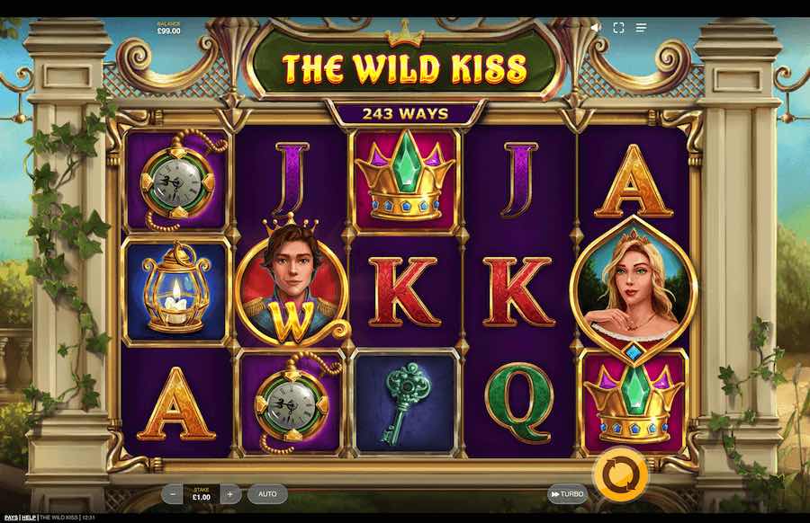 The Wild Kiss Slot Base Game 