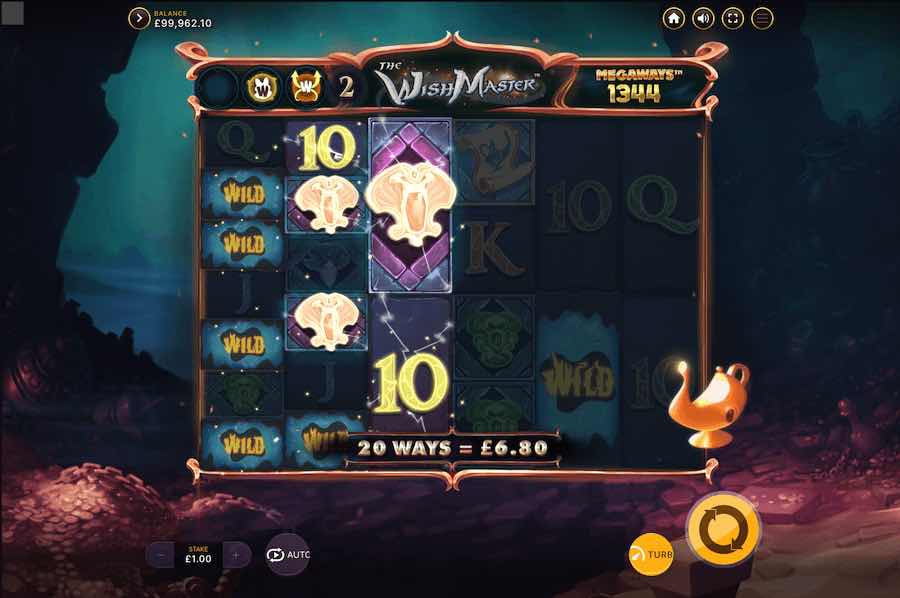 The Wish Master Megaways Slot Bonus Feature