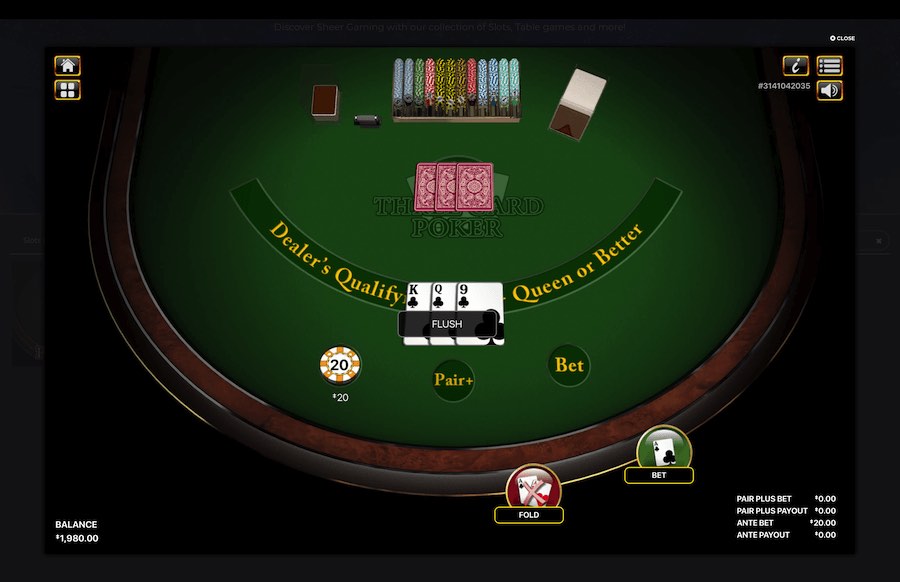 Three Card Poker Gameplay