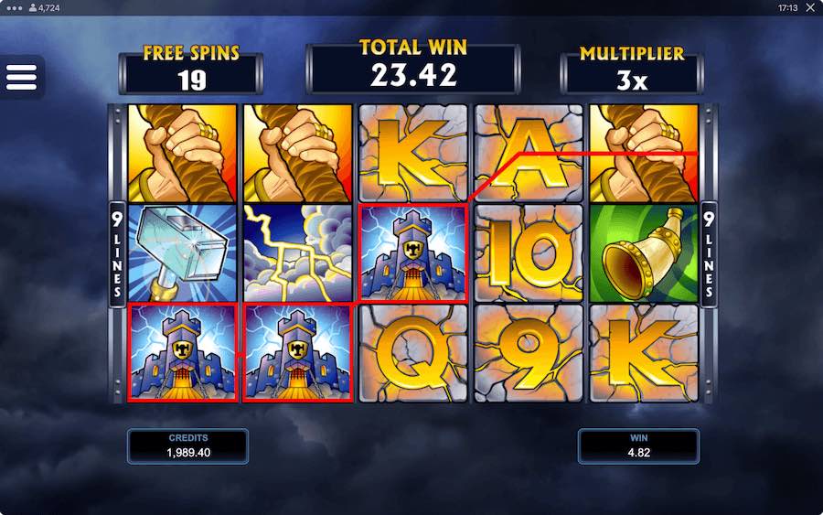 Trigger The Free Spins Feature On Thunderstruck Video Slot And All Wins Will Be Multiplied By X3