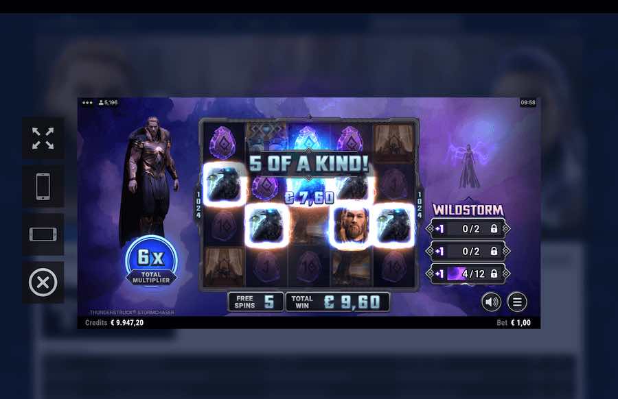 If Three Or More Scatter Symbols Land In View Then The Free Spins Feature Will Be Triggered On Thunderstruck Stormchaser Video Slot