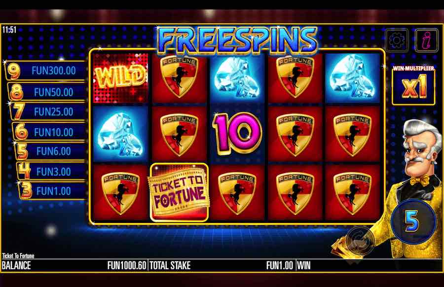 Ticket To Fortune Free Spins Feature