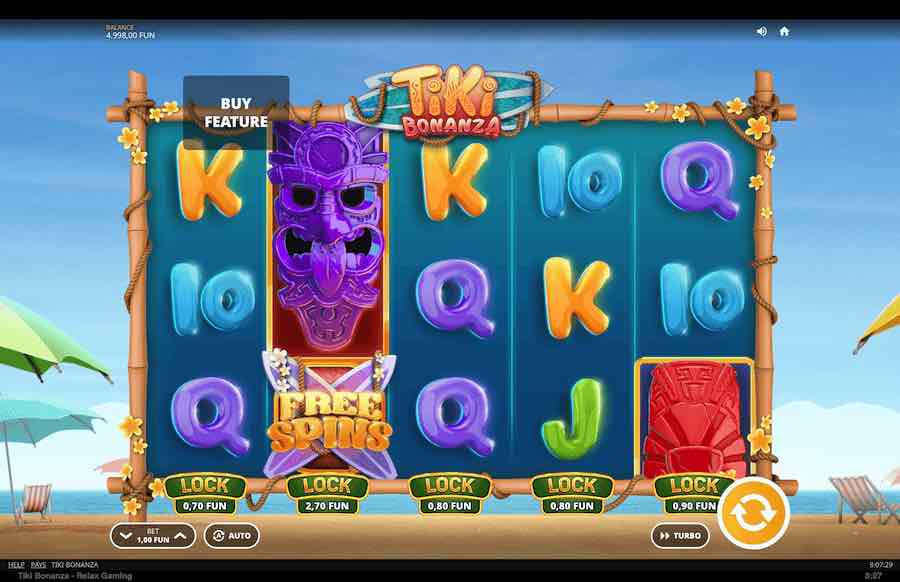 Tiki Bonanza Slot Base Game