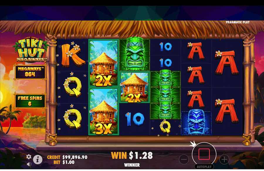 Tiki Hut Megaways Slot Free Spins Feature 