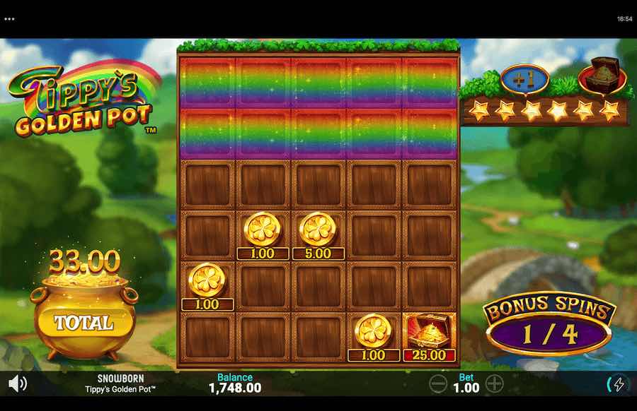 Tippy's Golden Pot Slot Free Spins Feature 