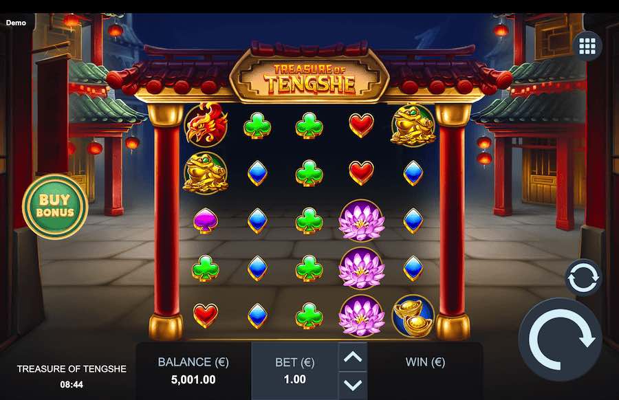 Play With 5 Reels, 50 Fixed Paylines And Win Up To 4,190x Your Bet On Treasure Of Tengshe Online Slot From Provider Blue Guru Games