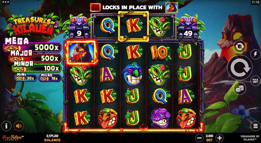 Play With 5 Reels, 40 Paylines And Win Up To 5,000x Your Bet In Treasures Of Kilauea Online Slot From Game Provider Pear Fiction Studios