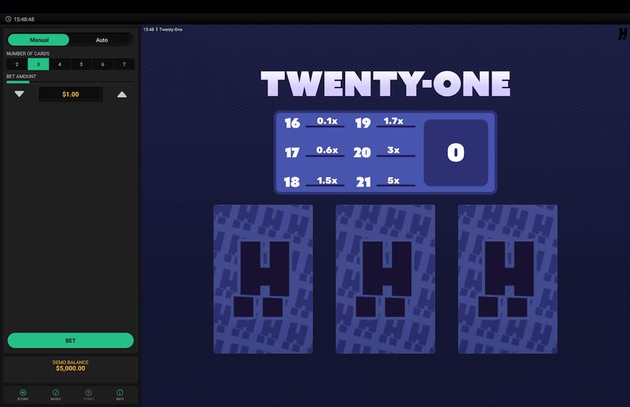 Twenty-one Hacksaw Gaming