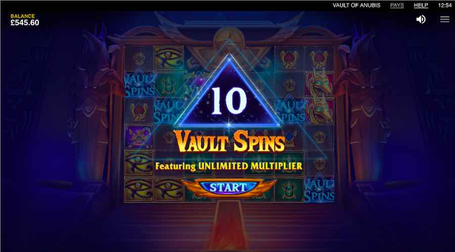 Vault Of Anubis Bonus Feature Includes An Unlimited Multiplier