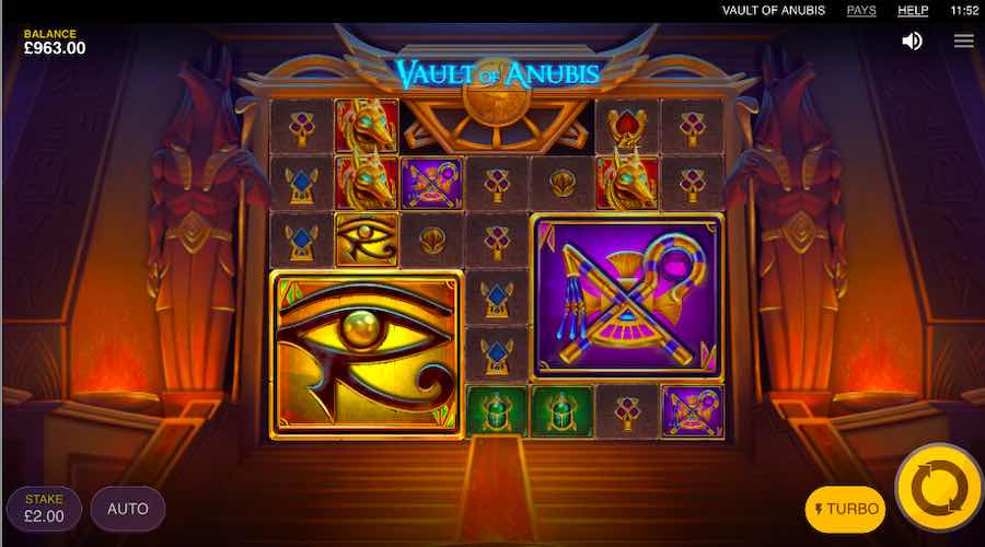 Make Bigger Winning Clusters On Vault Of Anubis With The Super Symbols