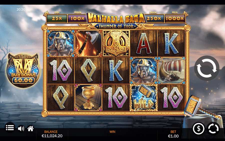 Play With 5 Reels, 20 Fixed Paylines, And Win Over 10,000x Your Stake In Jelly's Valhalla Saga Online Slot