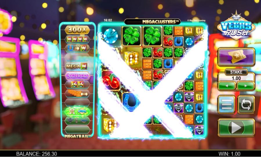 Vegas Rush Slot Base Game