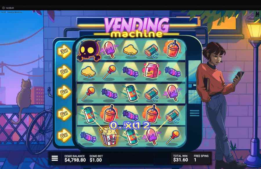 Vending Machine Slot Free Spins Feature