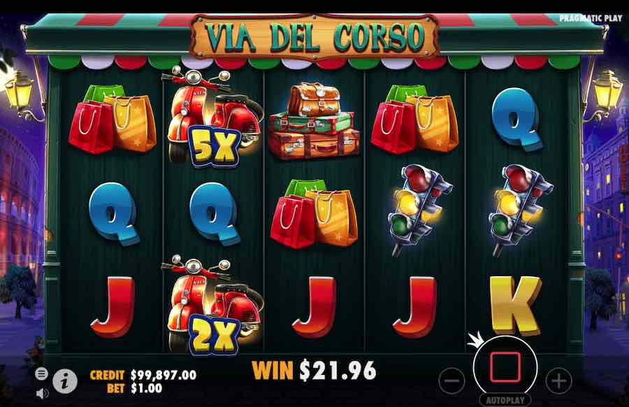 Via Del Corso Slot Free Spins Feature