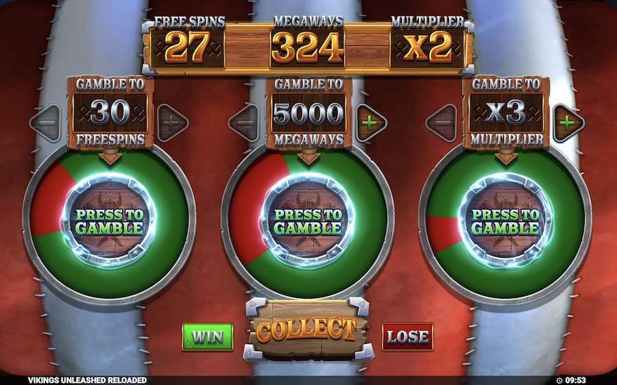 Gambling The Bonus On Vikings Unleashed Megaways Reloaded 