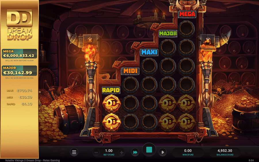 Trigger 2 Bonus Rounds On Volatile Vikings 2 Dream Drop Video Slot