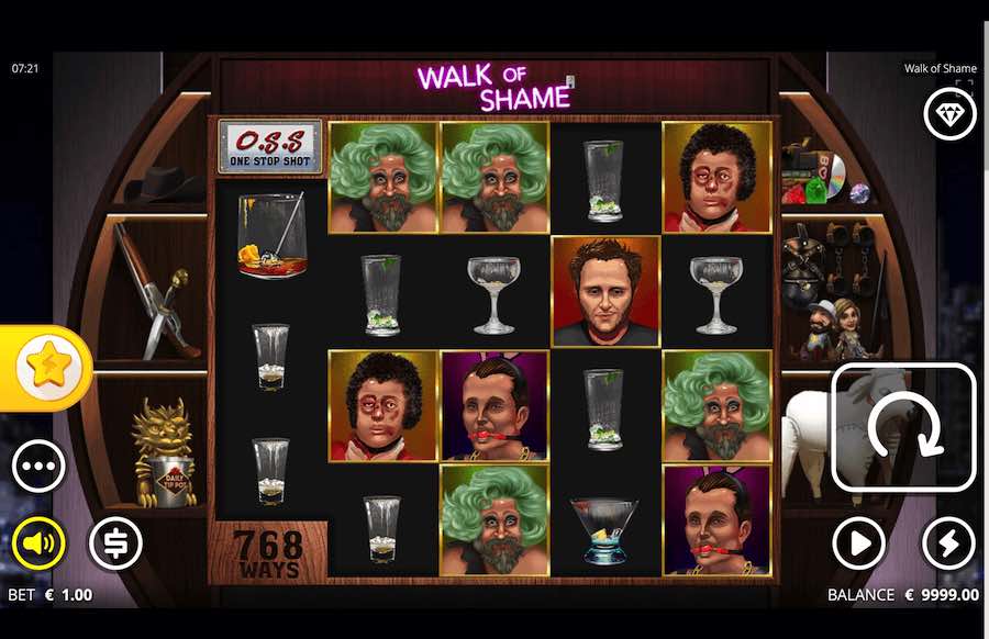 Walk Of Shame Slot Base Game