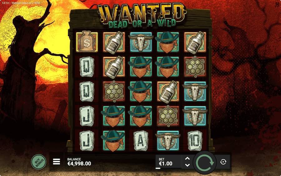 Wanted Dead Or Alive Slot Base Game