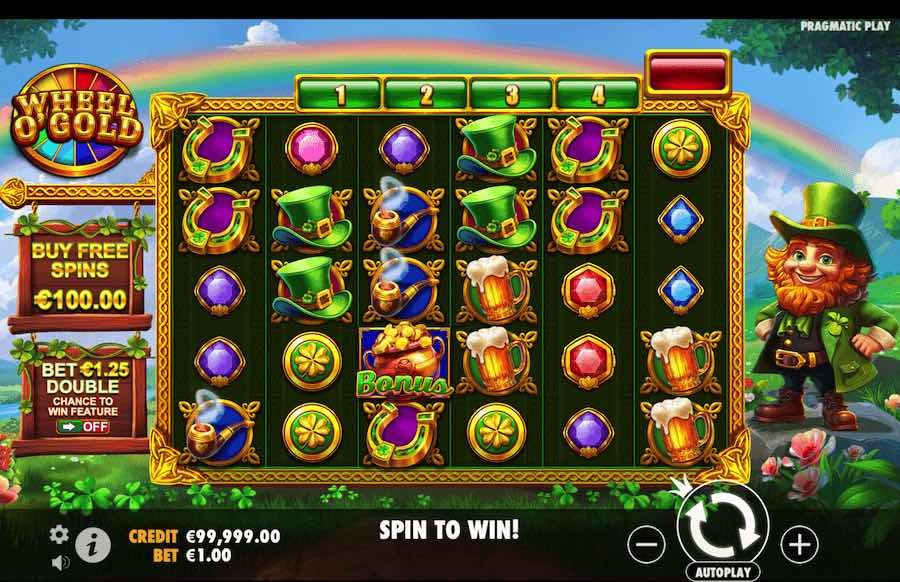 Wheel O' Gold Slot Base Game 