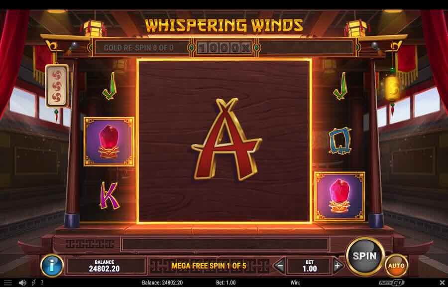 Whispering Winds Slot Free Spins Feature 