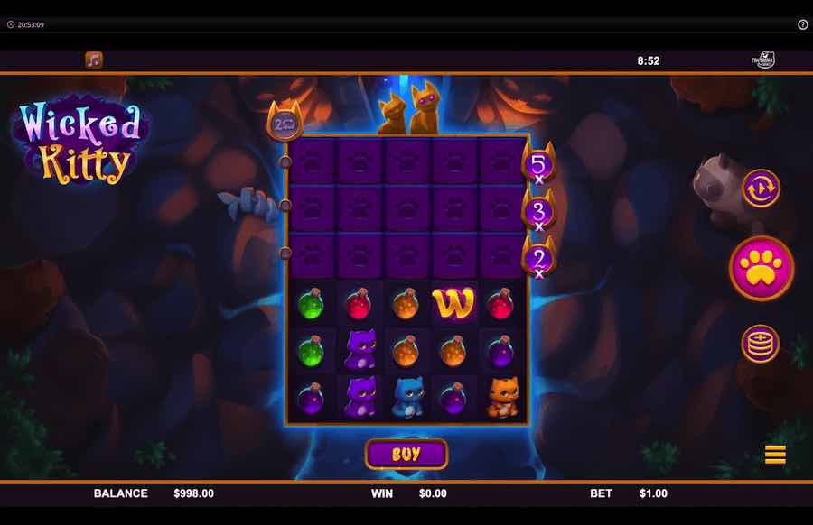 Wicked Kitty Slot Base Game