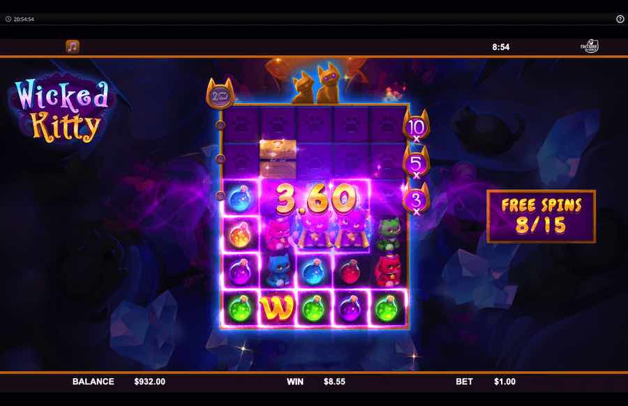 Wicked Kitty Slot Free Spins Feature